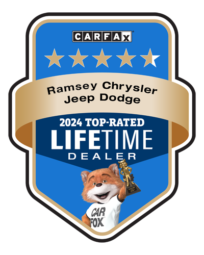 Ramsey Chrysler Jeep Dodge Ram is a CarFax Top-Rated Dealership